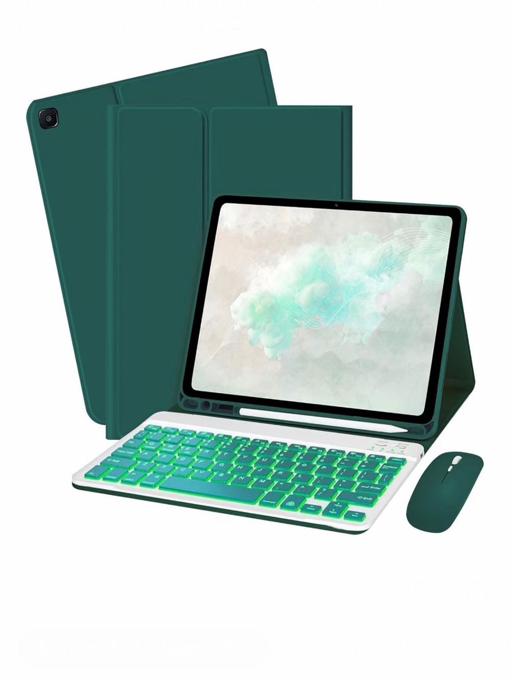 Keyboard⌨️Case w Keyboard⌨️Mouse for Amazon Fire HD 10/10+ Plus(11/13th Gen)